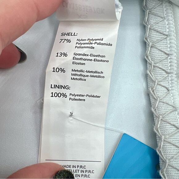 Cupshe | NEW High Waist Bikini Bottom White Neutral Trimmed Coverage XS - Picture 4 of 9